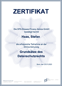 Stefan Haas - DPA Drewes Privacy Advice GmbH Datenschutz